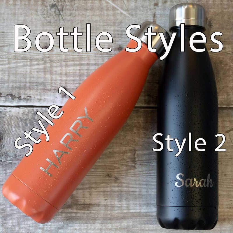 engraved water bottle styles
