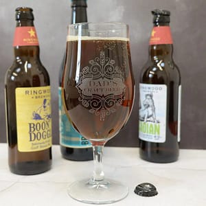 an image of a personalised craft beer glass