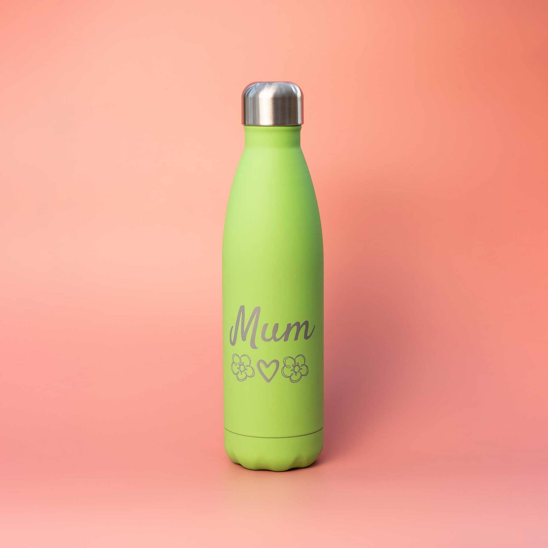 Water Bottle Metal 500ml Strawberry Thief Aluminium Lid Drinks Mothers Day Mum 