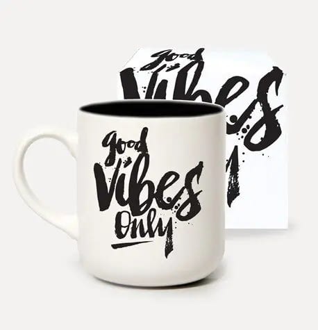 good vibes only mug