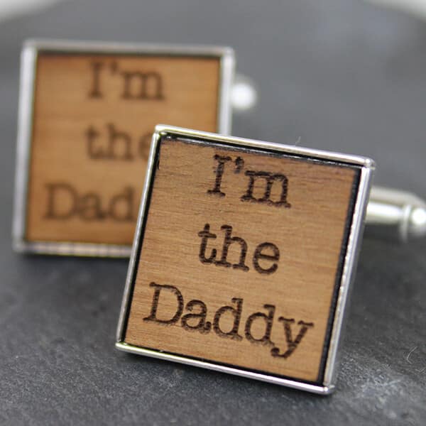 and image of I'm the daddy cufflinks