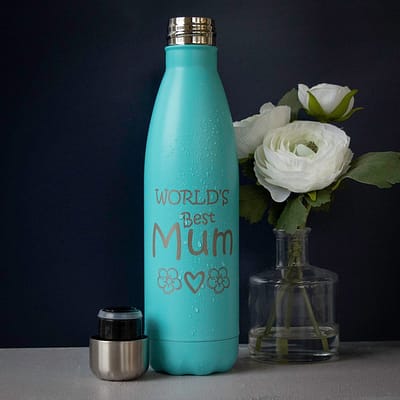 worlds best mum water bottle